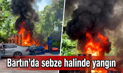 Sebze ve Meyve Hali'nde Korkutan Yangın