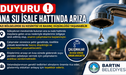 Bartın’da Ana Su İsale Hattında Arıza