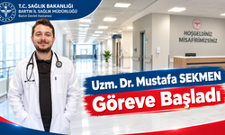 Dr. Mustafa SEKMEN Göreve Başladı