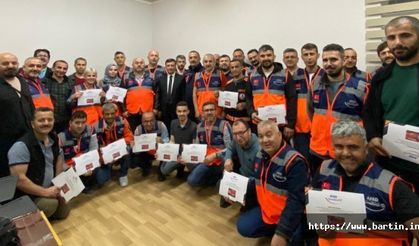 Bartın'da 61 AFAD Gönüllüsü Akredite Oldu