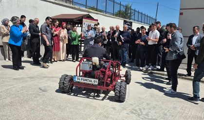 Bartınlı lise öğrencileri elektrikli gokart üretti