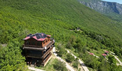 Milli Parktaki bahar güzelliği havadan görüntülendi