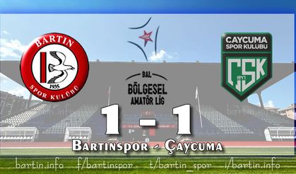 Bartınspor Evinde Avantajı Koruyamadı: 1-1