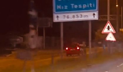 Bartın’da Ters Yönde Tehlikeli Sürüş Kamerada