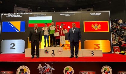 Bartınlı Minik Karateci Balkan 3’üncüsü Oldu