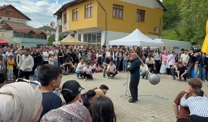 Kurban Bayram'nda çocuklar gibi eğlendiler