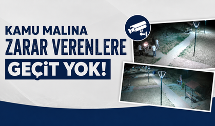 Piknik Alanına Zarar Veren Vandallar Kamerada