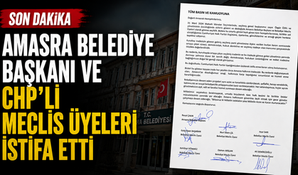 Amasra Belediye Başkanı ve CHP’li Meclis Üyeleri İstifa Etti