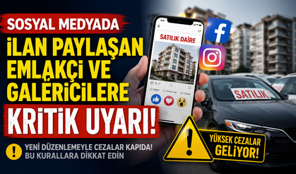 Bartın’da ilan paylaşan emlakçı ve galericilere kritik uyarı