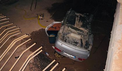 Amasra’da Otomobil 5 Metreden Köprü İnşaatına Uçtu