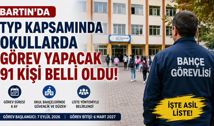 Bartın’da okullarda görev yapacak 91 kişi belli oldu!