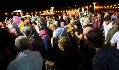 Yağmur bastırdı, düğün takılar takılamadan dağıldı