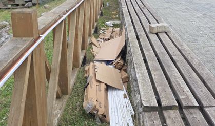 Aydınlatma Çalışması Tamamlandı, Atıklar Göl Kenarında Kaldı