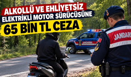 Bartın’da Alkollü ve Ehliyetsiz Sürücüye 65 Bin TL Ceza