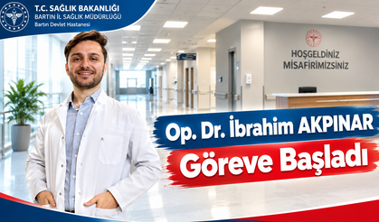 Dr. İbrahim AKPINAR Göreve Başladı