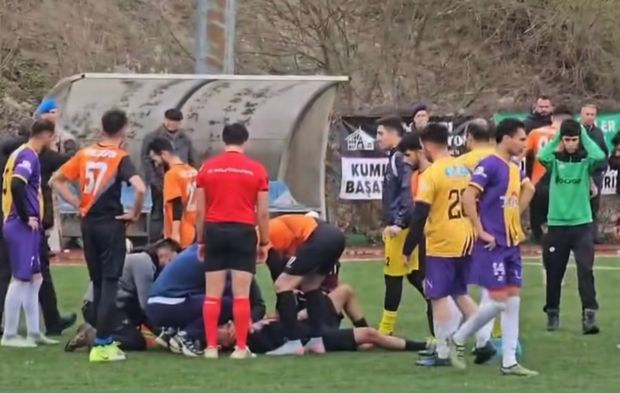 Amatör Maçta Korkutan An: Futbolcu Ölümden Döndü