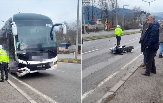 Bartın Otobüsü Motosikletle Çarpıştı: 1 Ölü