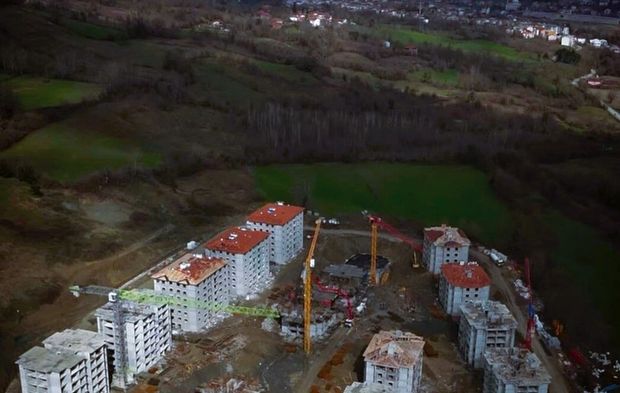 Kozcağız TOKİ Konutlarında Çalışmalar Tam Gaz