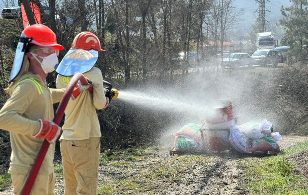 Bartınlı Yangın savaşçıları en iyi ekip olmak için yarışıyor