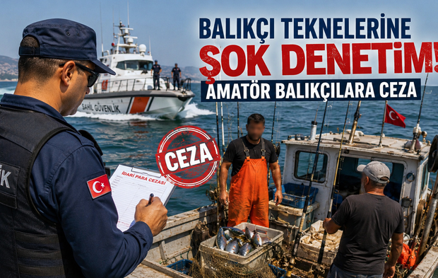 Balıkçı Teknelerine Şok Denetim: Amatör Balıkçılara Ceza
