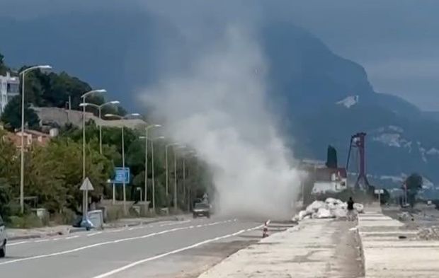 Bartın-Cide Yolunda Hortum Paniği