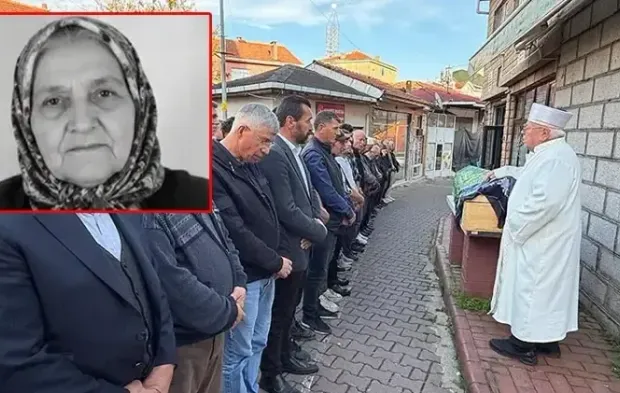 Yıkılan binanın enkazında can veren kadın toprağa verildi