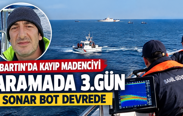 Bartın’da Kayıp Madenci İçin Sonar Bot Devrede