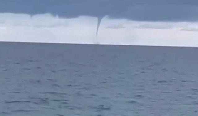 Amasra'da denizde hortum çıktı