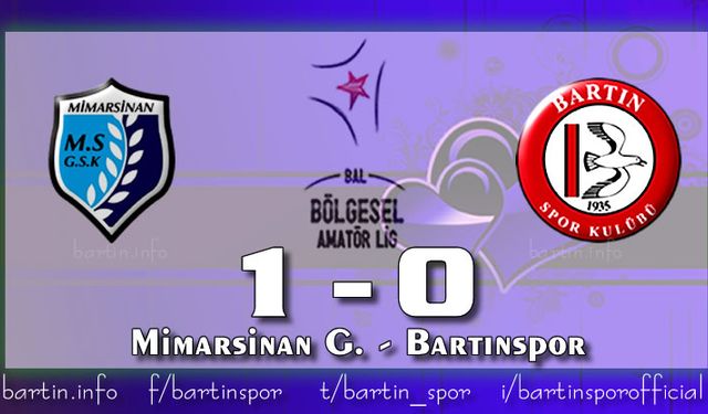 Bartınspor Zirveden Hızla Uzaklaşıyor: 1-0