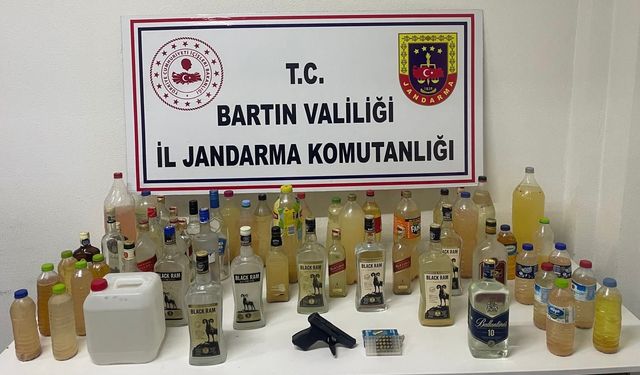 Jandarma’dan 50 Litrelik Sahte İçki Operasyonu