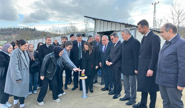 Kız Öğrenci Yurdunun İsale Hattı Törenle Açıldı