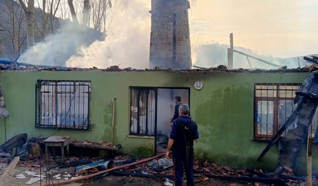 Amasra Kocaköy’de Korkutan Yangın