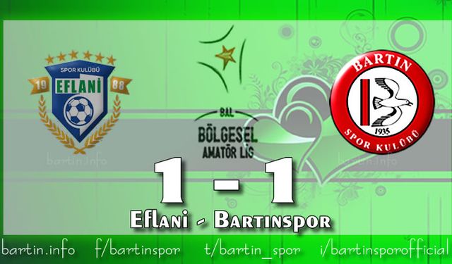 Yaralı Bartınspor Komşudan Puanla Dönüyor: 1-1