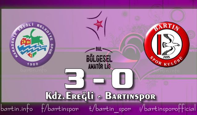 Bartınspor'un play-off şansı zora girdi: 3-0