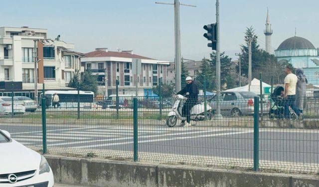 Yaya geçidini kullanan motosikletlere ceza yağdı