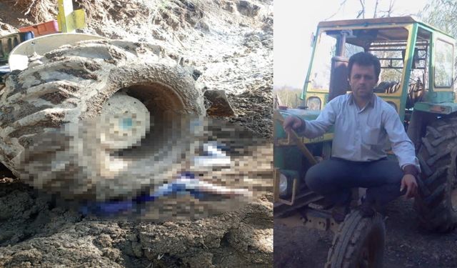 Traktörden düşüp, tekerin altında can verdi