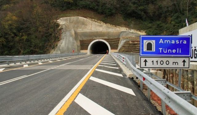 Amasra Tünel Yolu Kapatılıyor