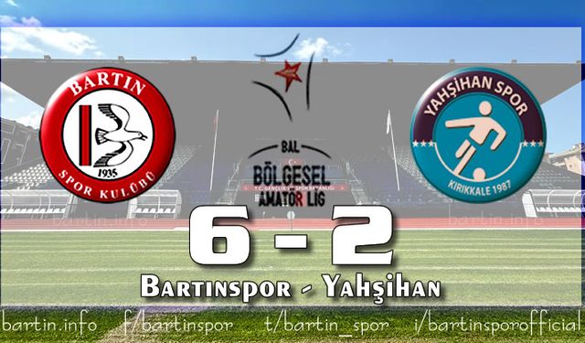 Bartınspor'dan Baraj Provası: 6-2