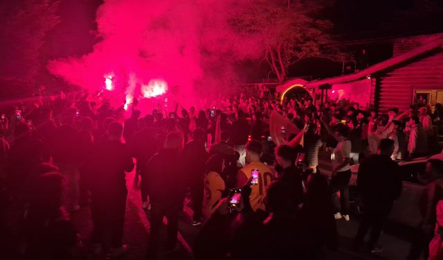 Bartın'da Galatasaray taraftarının 5. yıldız coşkusu
