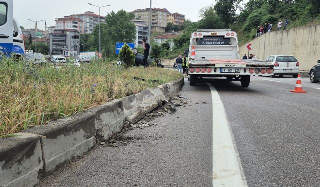 Hastanede mesaiden çıktı, kaza yapıp geri döndü