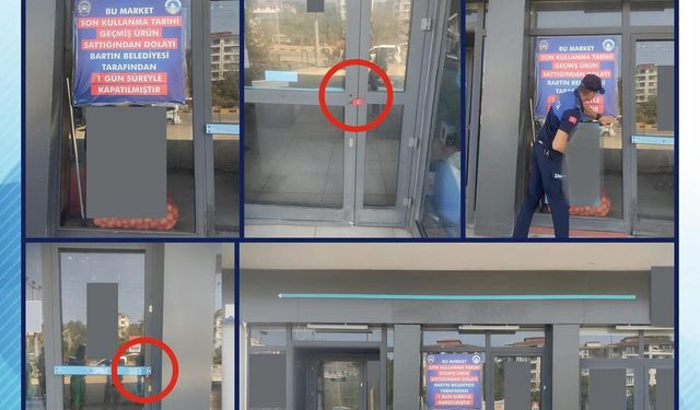 Tarihi geçmiş ürün satan market kapatıldı