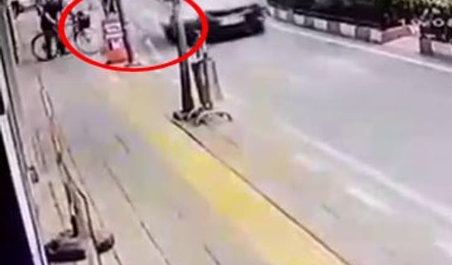 Kozcağız'daki kaza anı güvenlik kameralarında