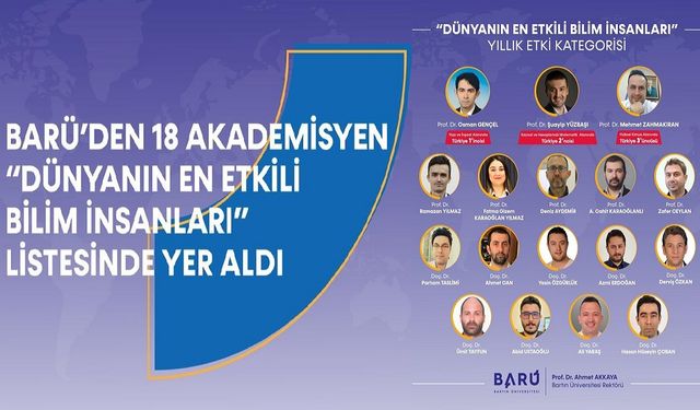 Dünyanın En Etkili Bilim İnsanları Listesine 18 İsim