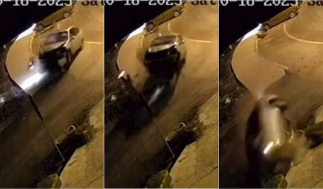 Otomobil, önündeki araca çarpıp takla attı; 1 yaralı
