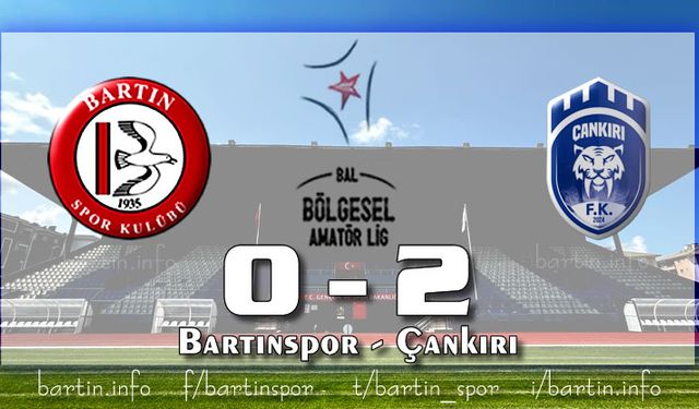 Bartınspor Amatör Kümeye Doğru Gidiyor: 0-2