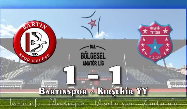 Bartınspor'da yeşeren ümitler yerle bir: 1-1
