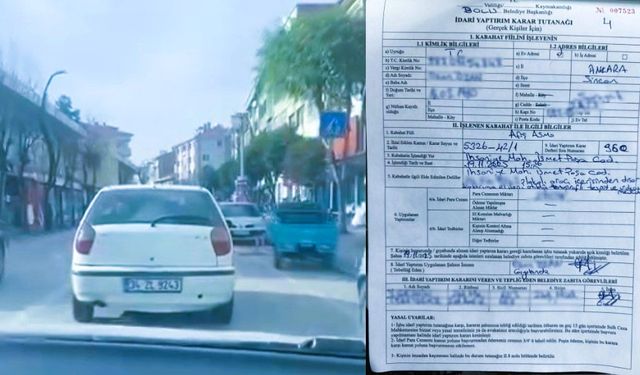 Araçtan sokağa broşür fırlatan kişiye ceza