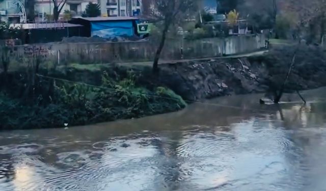 Bartın Irmağında Su Seviyesi Yükseliyor