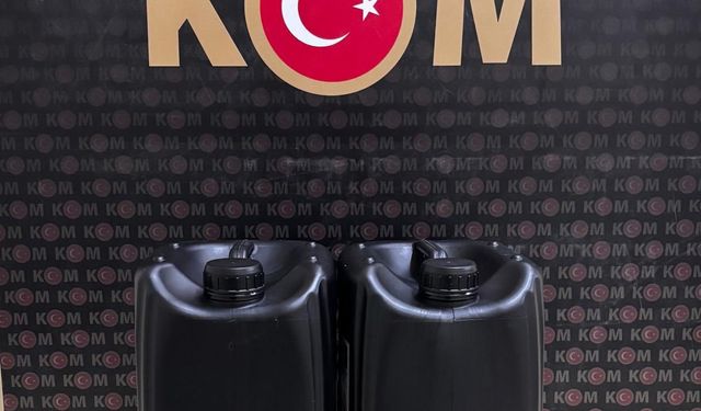 Bartın'da 10 litre etil alkol ele geçirildi