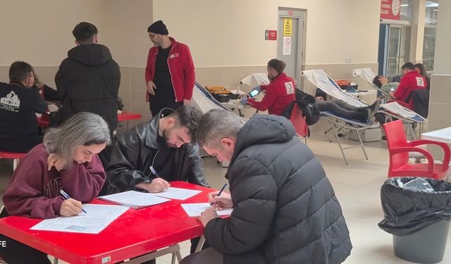 Bartın'da 2 günde 52 ünite kan bağışı